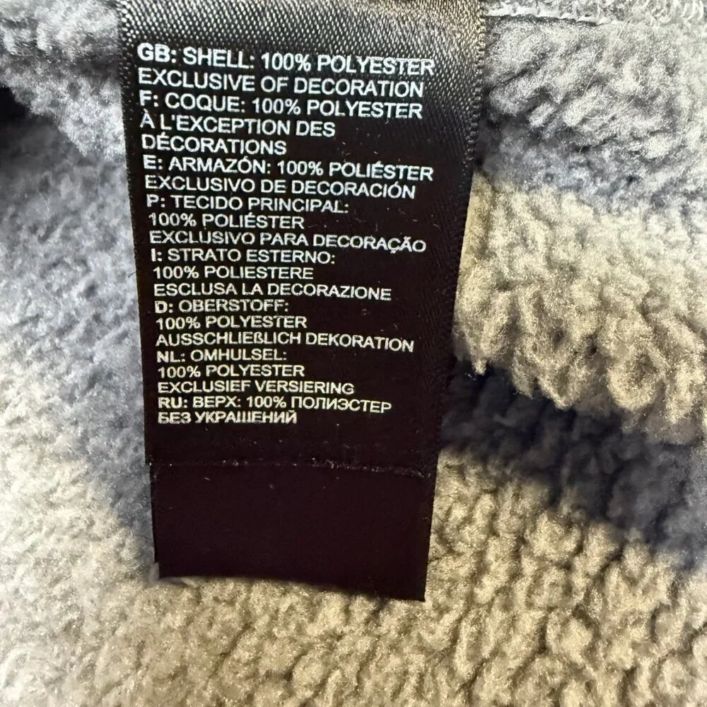 The North‎ Face Gordon Lyons 1/4-Zip Pullover Men’s Medium Gray Fleece EUC
